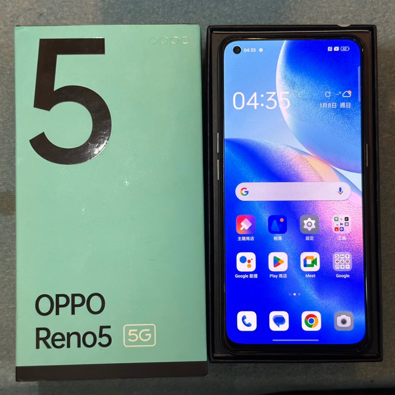 OPPO Reno5 5G 128G 金 功能正常 二手 6.43吋 雙卡雙待 臉部解鎖 Reno 5 台中 | 蝦皮購物