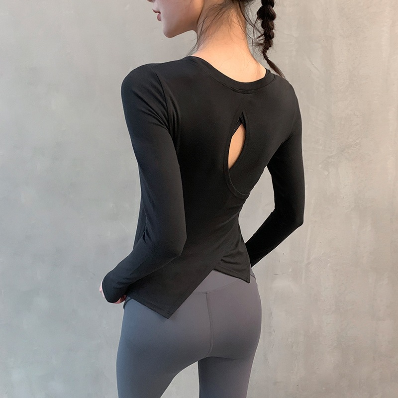 Lida Sport Top 美背運動長袖【卡其】5色