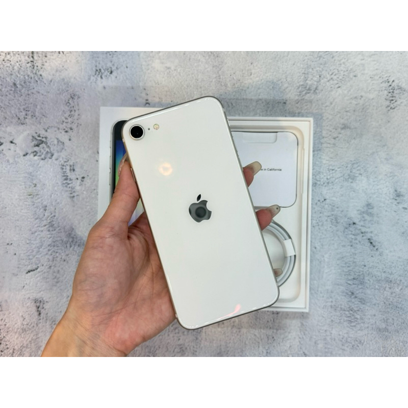 最高折＄5000♠️福利機 iphone SE3 64G 白色 台灣貨 2024/4/12 100%