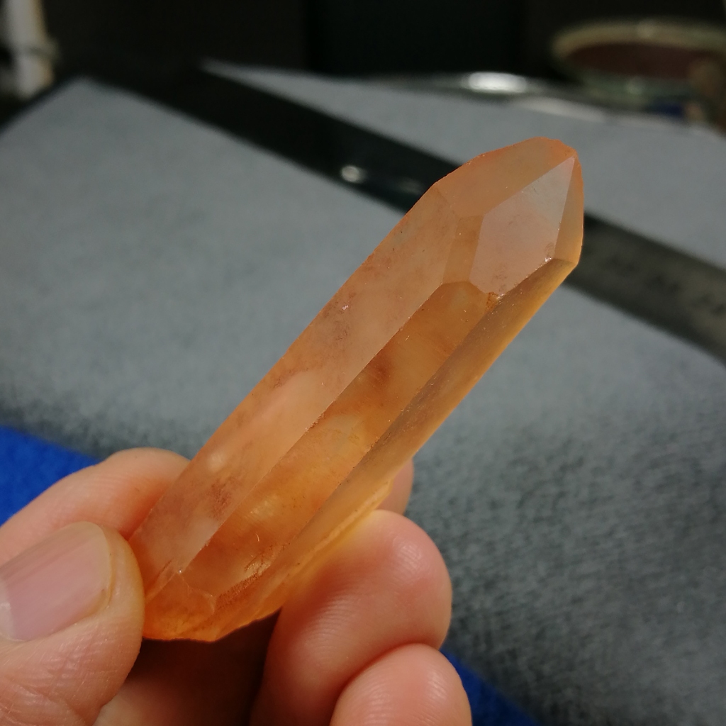 友克鑫礦業]超值晶礦101-150-橘子水晶Tangerine Quartz 水晶柱晶柱原礦