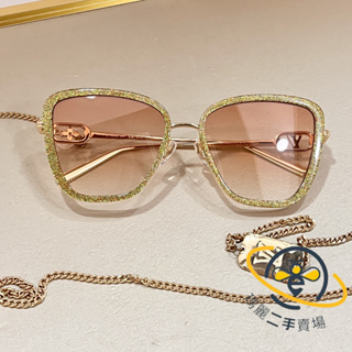 Louis Vuitton Z1771E LV Link One Cat Eye Sunglasses, Gold, E