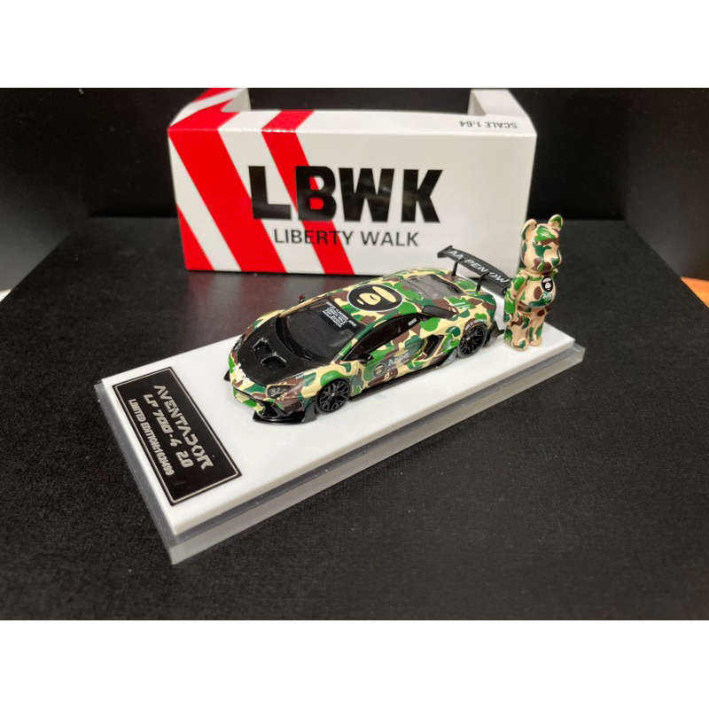 【STAN】 LBWK 1/64 Aventador LP700 聯名 Bape 迷彩 附熊 大牛 Lambo | 蝦皮購物