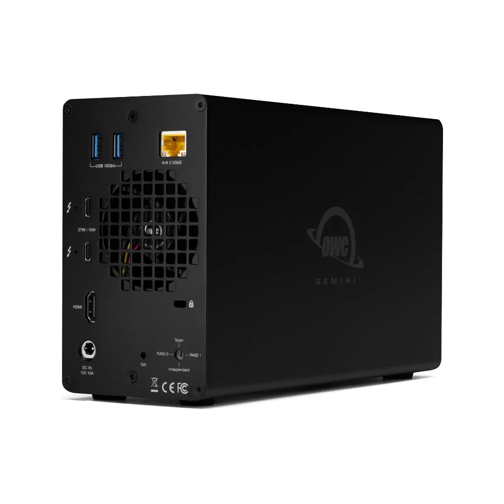 影像工作室的終極核心！OWC Gemini 雙槽 Thunderbolt 3 RAID 外接盒 + 擴充基座 (OWCTB3GM000) 深度推薦