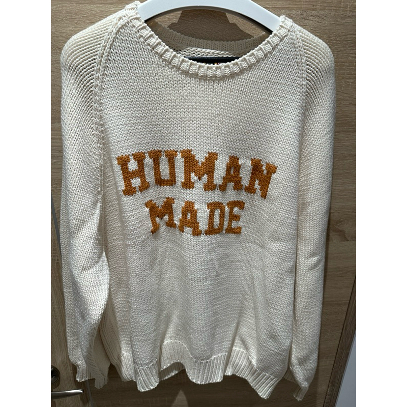 HUMAN 清々しい MADE RABBIT RAGLAN KNIT SWEATER 