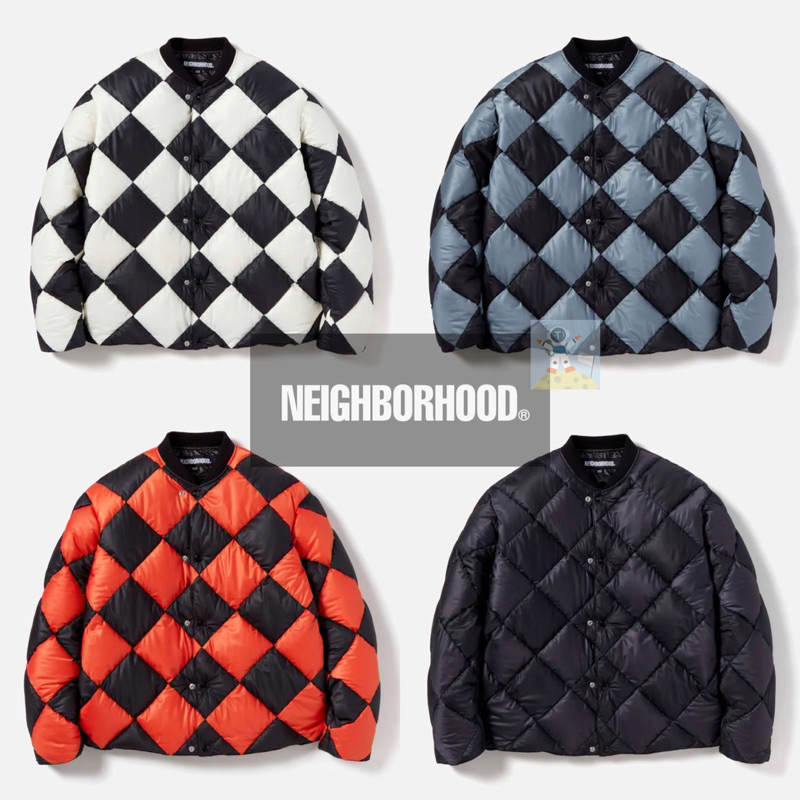 NEIGHBORHOOD 23AW CHECKER DOWN JACKET 外套 夾克 風衣