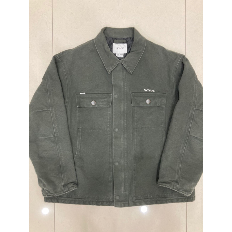 Wtaps Mich Jacket 重磅軍襯 綠水洗外套 日本製 尺寸：L號