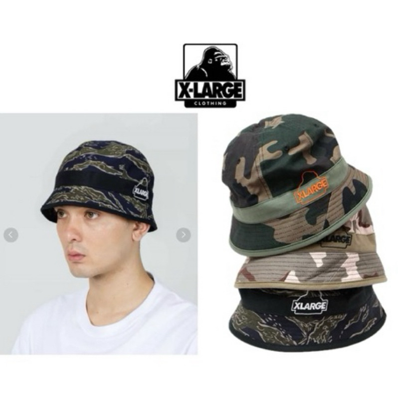 日本代購23 XLARGE GRAFFITI DENIM HAT 漁夫帽 潮流 帽子 滑板 大猩猩 三款 迷彩