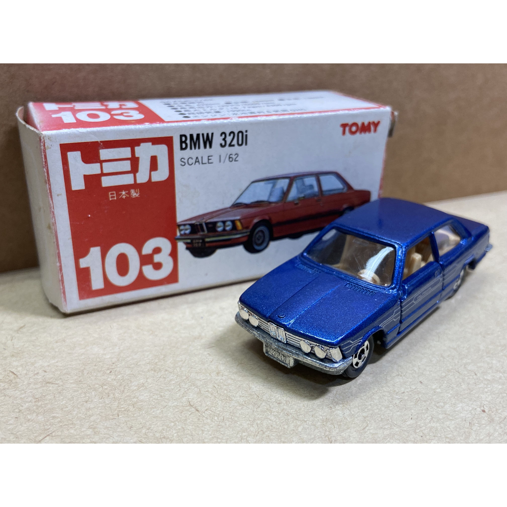 Tomica 日本製no.103 BMW 320i 寶馬紅標絕版盒損| 蝦皮購物
