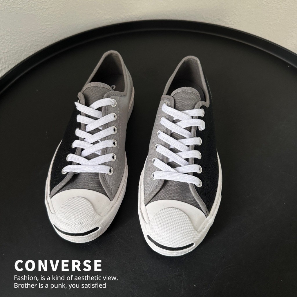 HYC] CONVERSE Jack Purcell OX 開口笑男女鞋22.5CM 167920C 裸鞋