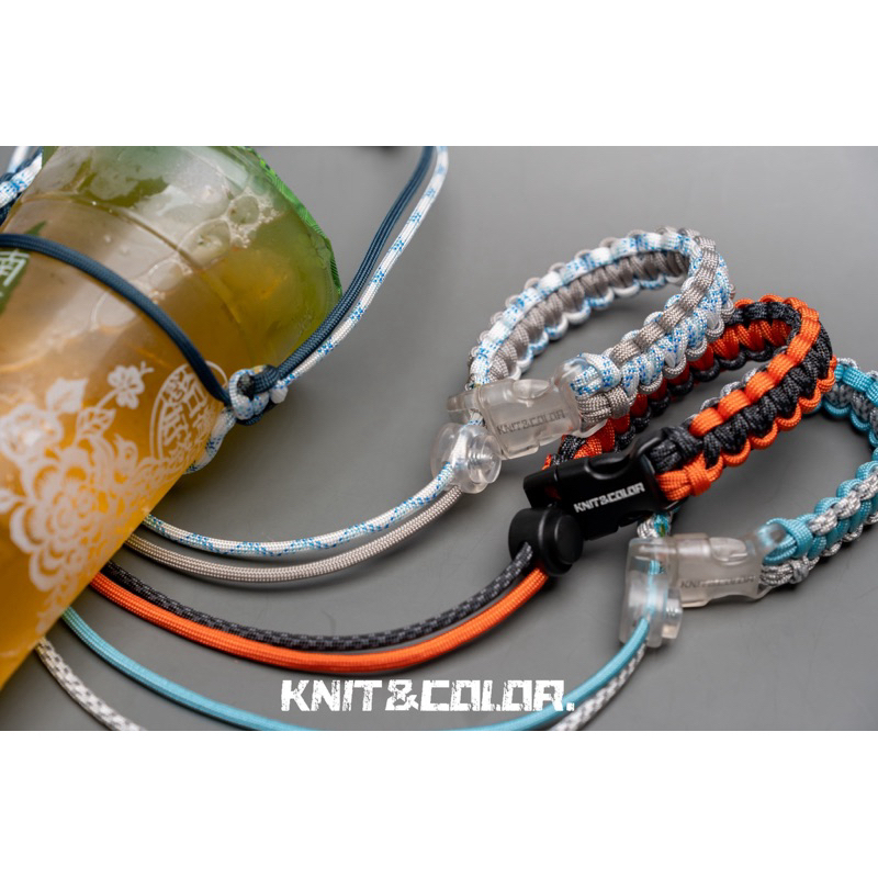 【客製】Knit&Color.傘繩手作工作室-[傘繩飲料杯套] 環保杯套_傘繩杯套 | 蝦皮購物