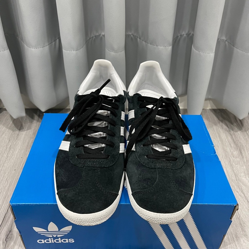 二手］adidas Originals Gazelle 黑色24.0cm | 蝦皮購物