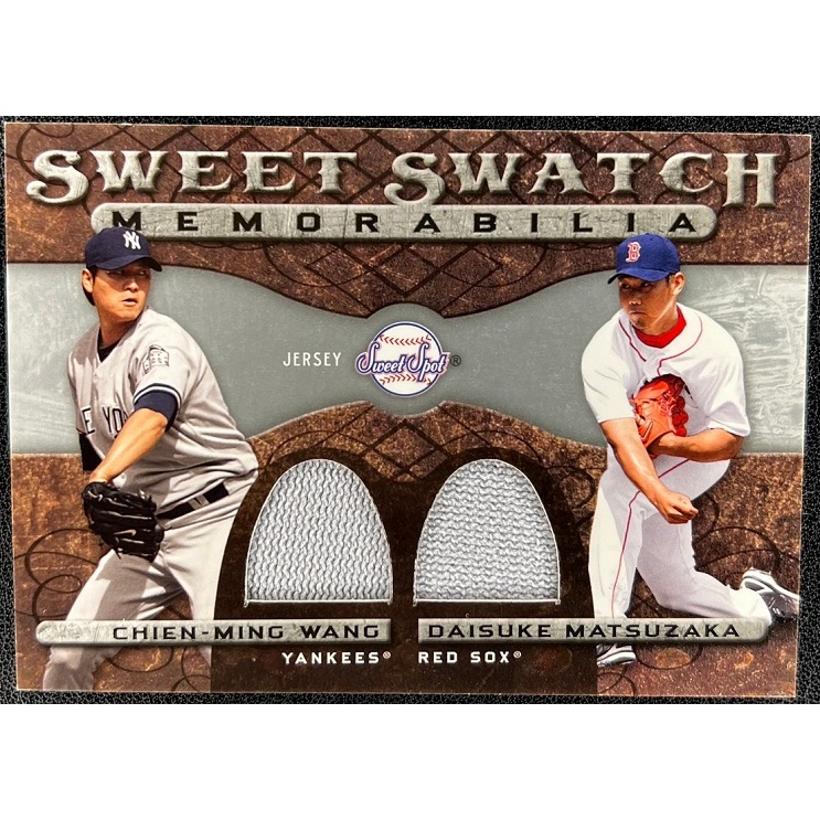 MLB球員卡 王建民 松坂大輔 2009 Sweet Spot Sweet Swatch Memorabilia 球衣卡