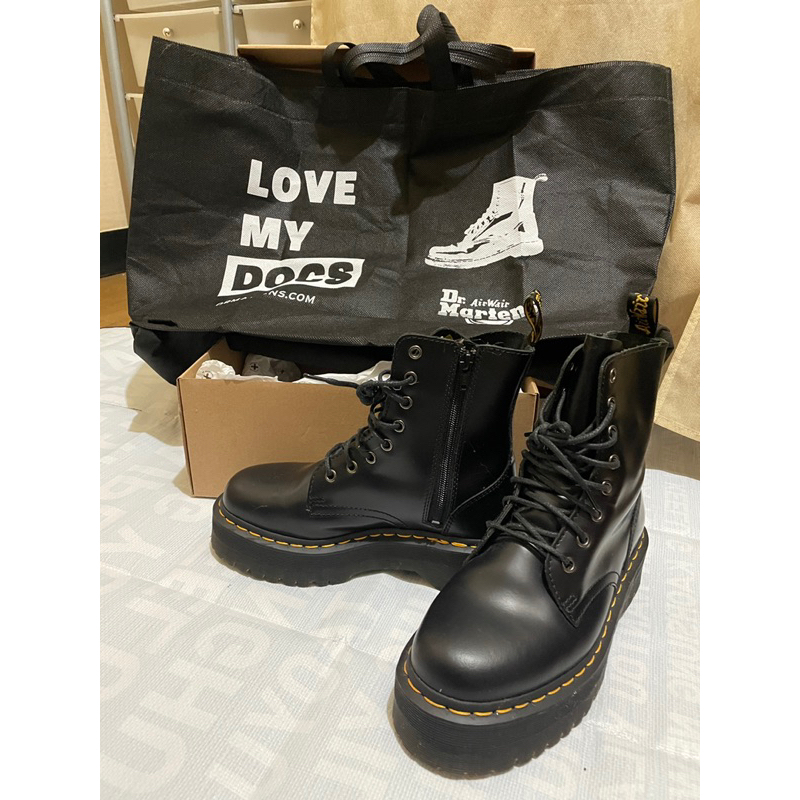 Dr Martens Jadon 厚底八孔靴UK 5 EU38 黑色正品9成9新| 蝦皮購物