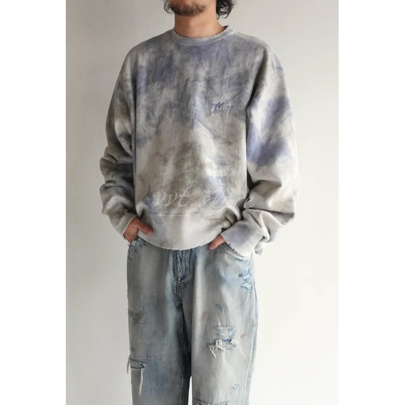 ANCELLM 24SS MARBLING SWEAT SHIRT 渲染工藝長袖衛衣套衫| 蝦皮購物