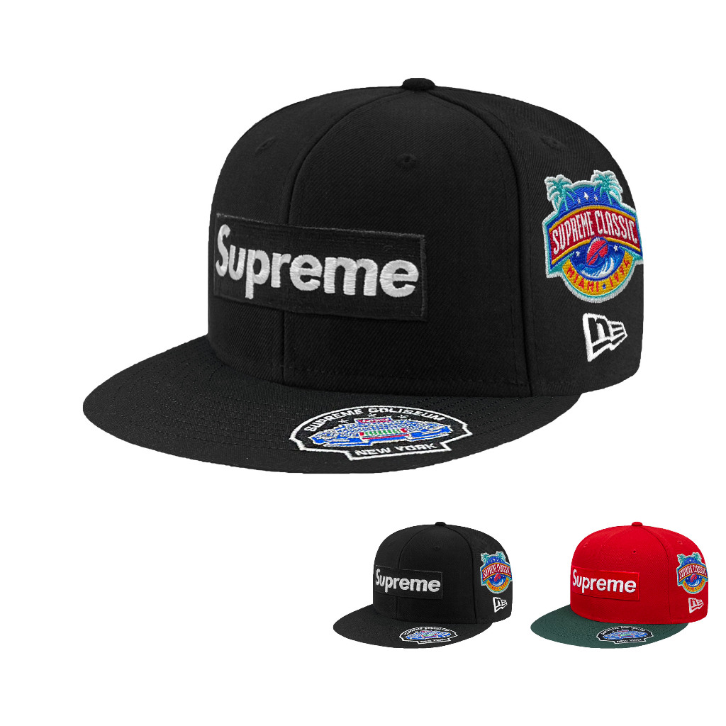 SUPREME X NEW ERA 59FIFTY 5950 SPORTS LOGO 多色棒球帽⫷ScrewCap 