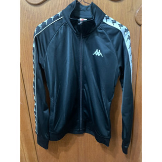 Kappa on sale windbreaker black