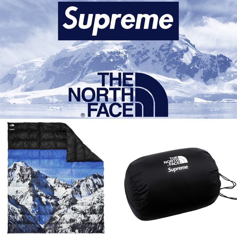 全新官方正品Supreme 北臉The North Face Blanket 雪山羽絨被攜帶棉被