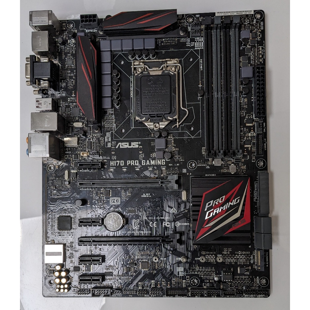 1151 華碩 H170 PRO GAMING M.2插槽Type-C Debug LED支援Intel 6/7代CPU | 蝦皮購物