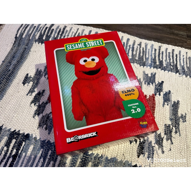 全新現貨BE@RBRICK SESAME STREET 400% costume 2.0 二代 芝麻街 Elmo