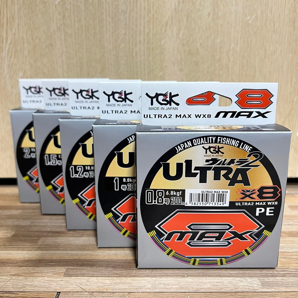 Tresse YGK P.E Line X Ultra Max WX8 – 200m, PE 1.2, 10,6kg, Neuve