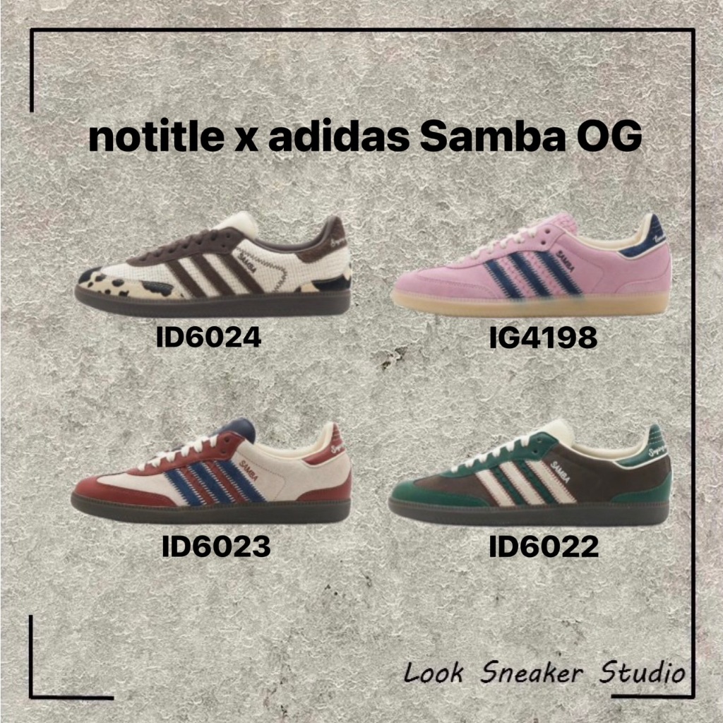 adidas gazelle silver green womens Adidas Samba x Notitle OG 'Cow Print'