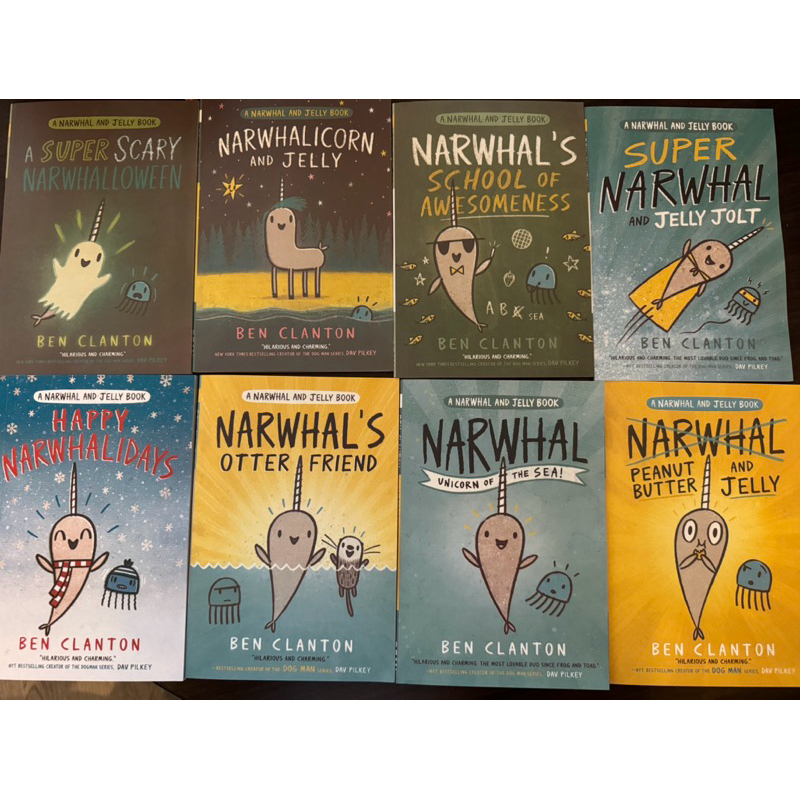 現貨A Narwhal and Jelly Book 8冊獨角鯨和水母的故事可小達人點