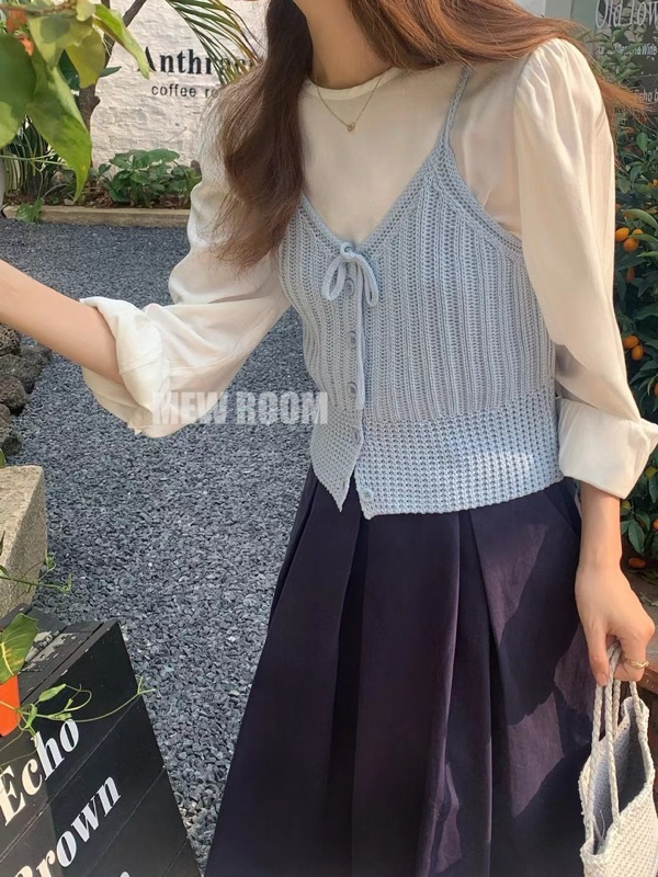 ［特價$219→$169］簡約氣質金扣針織背心