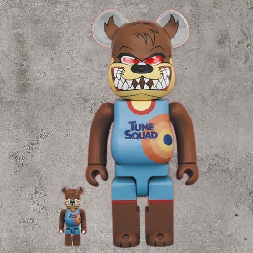 BE@RBRICK SPACE JAM 塔斯魔鬼TASMANIAN DEVIL 400% 100% | 蝦皮購物