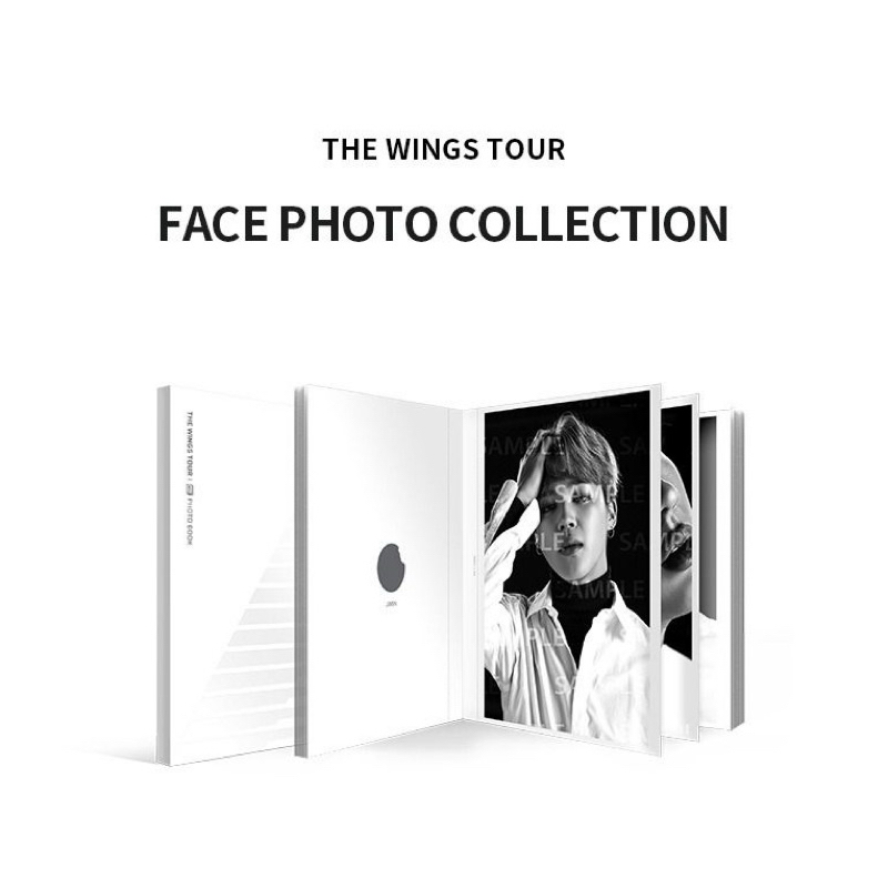 BTS 💜防彈少年團💜The Wings Tour Photo Book 黑白臉部寫真官方周邊