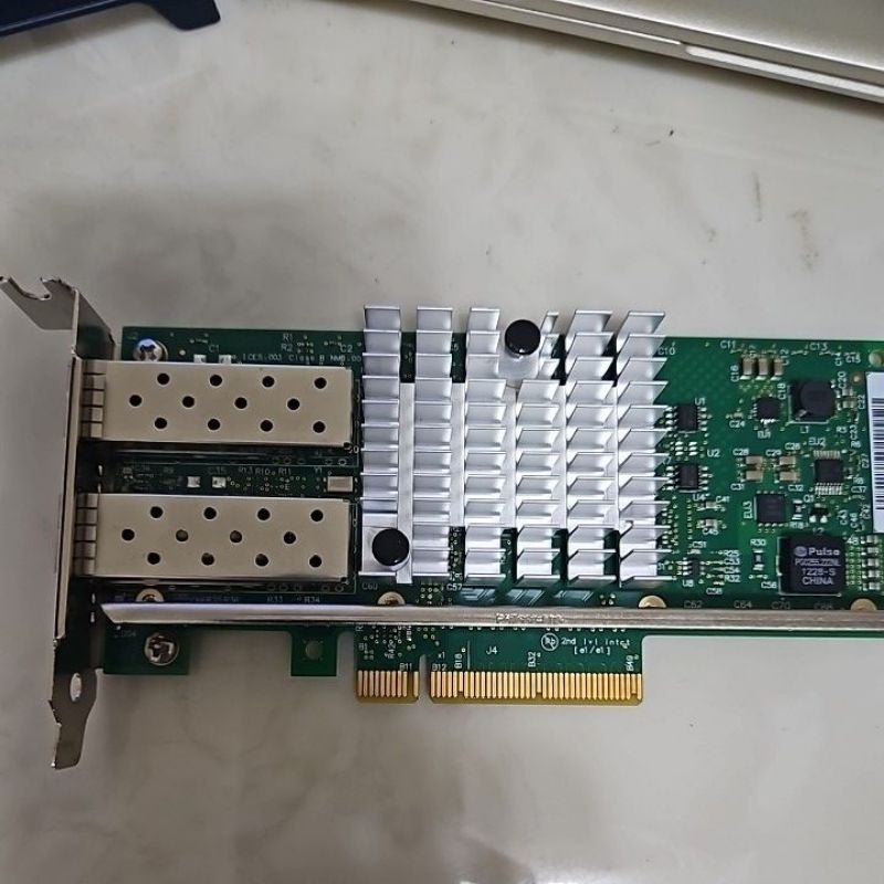 現貨]Intel X520-DA2 intel 82599ES晶片PCI-E X8 雙口萬兆光纖網卡群暉