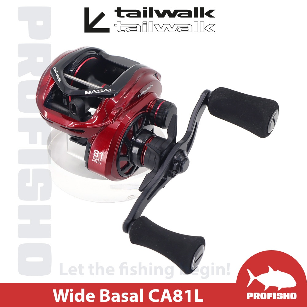 搏漁所釣具】tailwalk Wide Basal CA81 雙握把小烏龜捲線器8.1:1