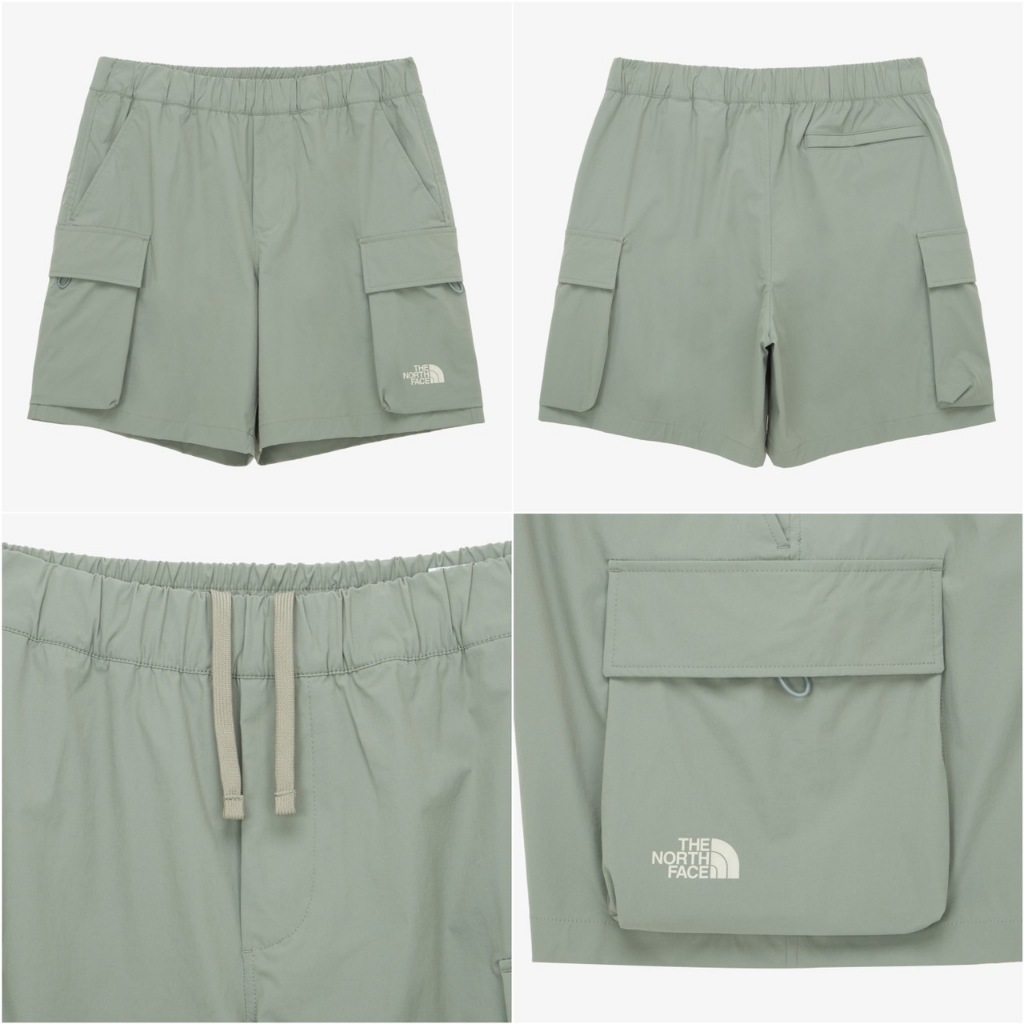 韓國北臉24SS 男女裝ICE RUN CARGO SHORTS 涼感工裝尼龍短褲