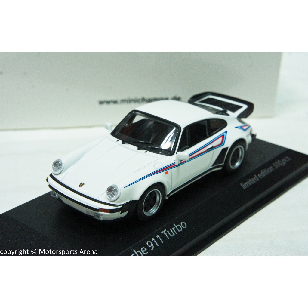 Porsche 911 (930) 3.0 Turbo Martini 1976 Miniature Norev 1/18 - KK SCALE MODELS 18072W