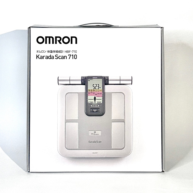 全新現貨）OMRON 歐姆龍體脂計電子體重/四點式體脂機HBF-710(鈦金灰 