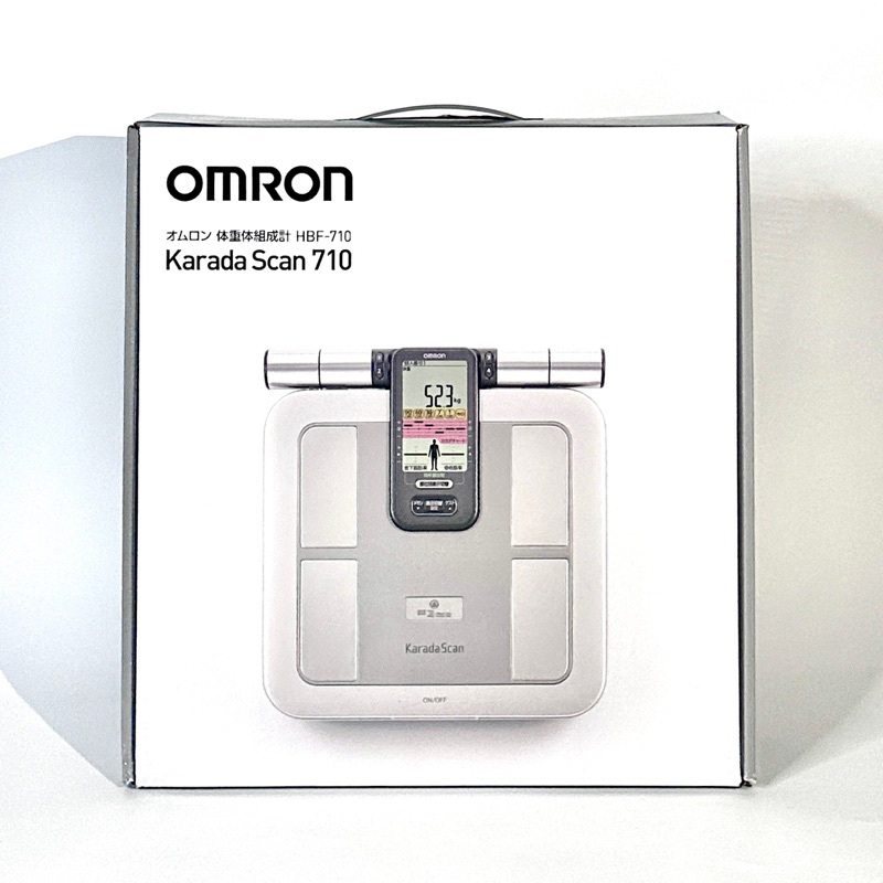 全新現貨）OMRON 歐姆龍體脂計電子體重/四點式體脂機HBF-710(鈦