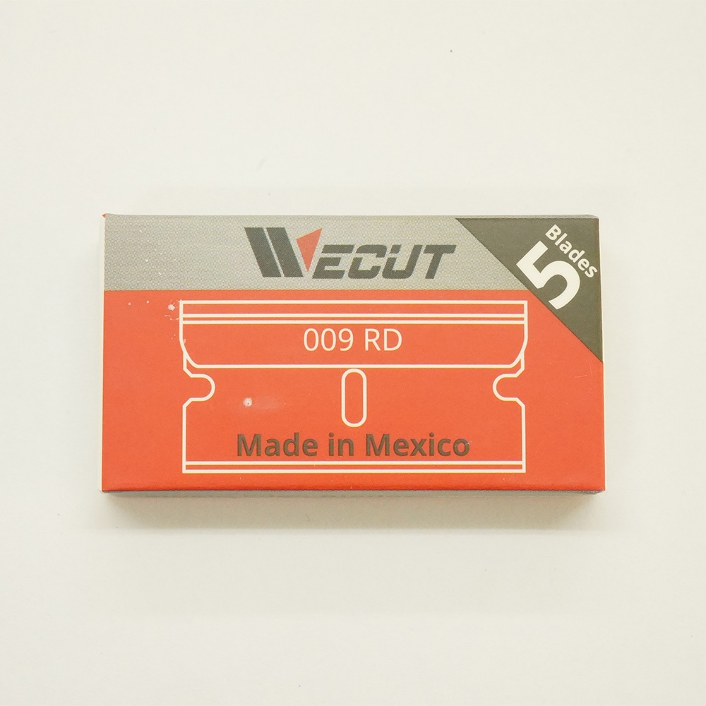 鹿港現貨 碳鋼刀片 WeCut 清潔刀片 009 RD 一小盒 5片 單面刀片 精密刮刀 手機拆框 除膠刀片 美術刀片 | 蝦皮購物