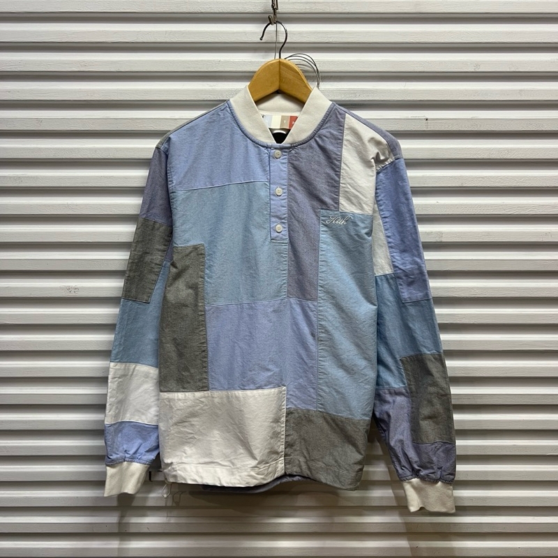 《OPMM》-[ Kith ] Patchwork Oxford Pearson Henley Pullover