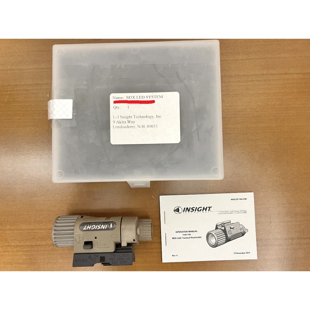 全新真品ITI Insight M3X LED槍燈 +ARMS 夾座 (MK18 TAPS PEQ15 LA5 線控) | 蝦皮購物