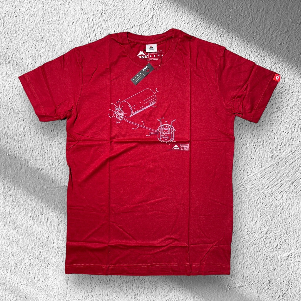 MSR Tech T-shirt 男款汽化爐造型圖騰棉T | 蝦皮購物