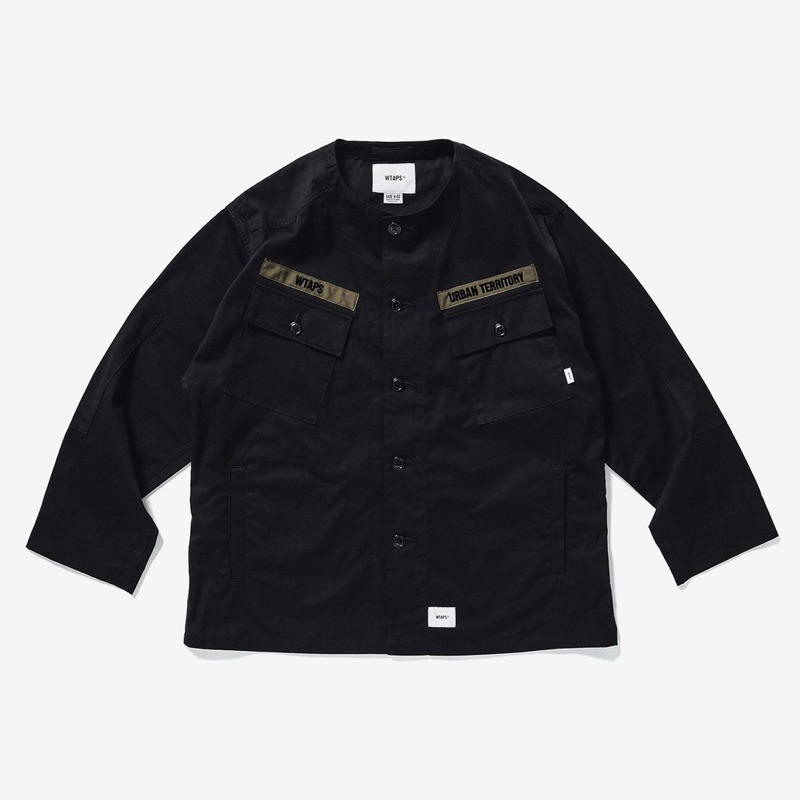 2020AW WTAPS SCOUT LS COTTON WEATHER 黑色雙口袋長袖襯衫| 蝦皮購物