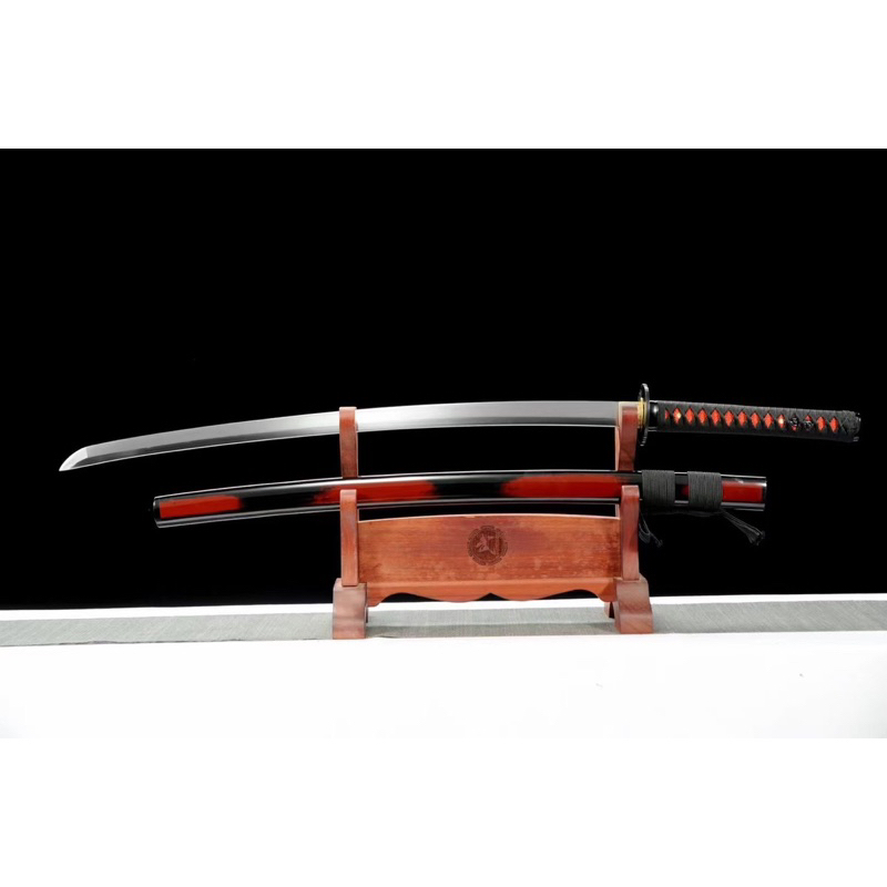 【廠家直銷】《超鏡面-木影打刀》武士刀 打刀 居合道 居合刀 日本刀 日式刀 一體猛鋼鍛打成形 寶劍收藏送禮擺件 未開刃 | 蝦皮購物