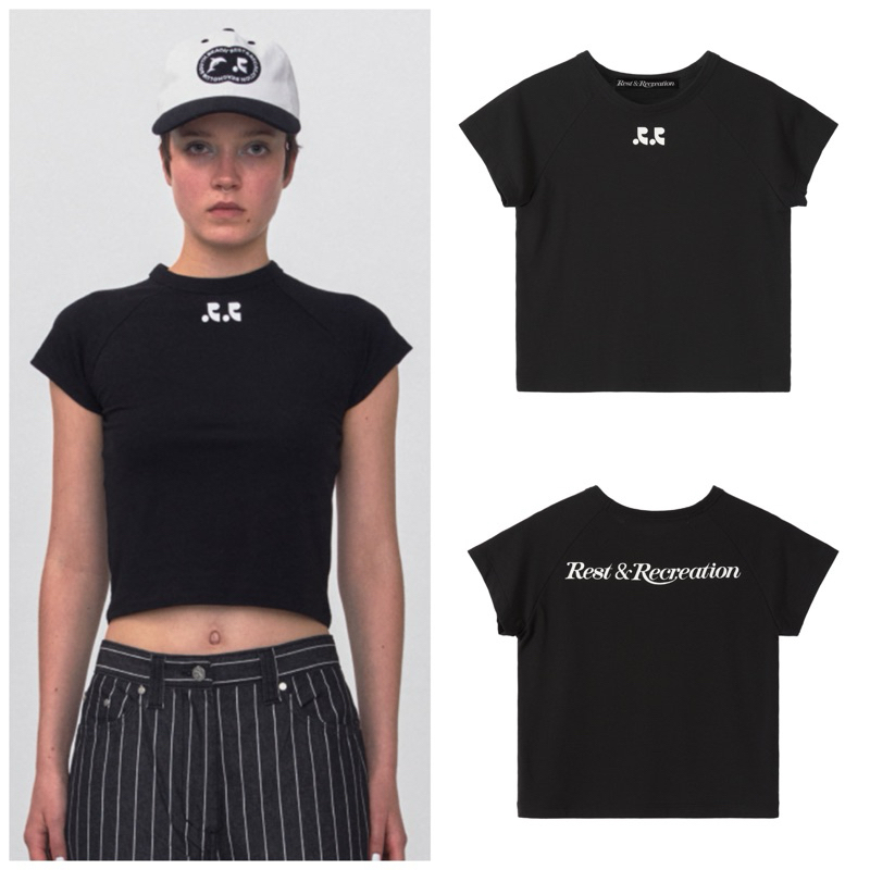 REST&RECREATION★韓国★RR ARROW POINT COTTON T SHIRT 2色 rest & recreation] RR ARROW POINT COTTON T SHIRT - WHITE