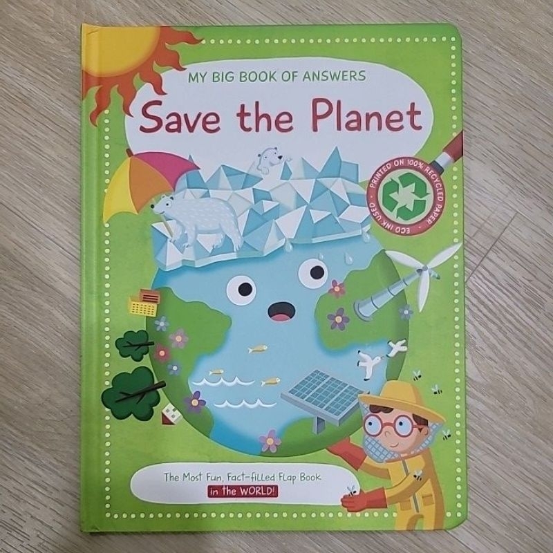 My Big Book of Answers Save the Planet 拯救地球 翻翻硬頁書 | 蝦皮購物