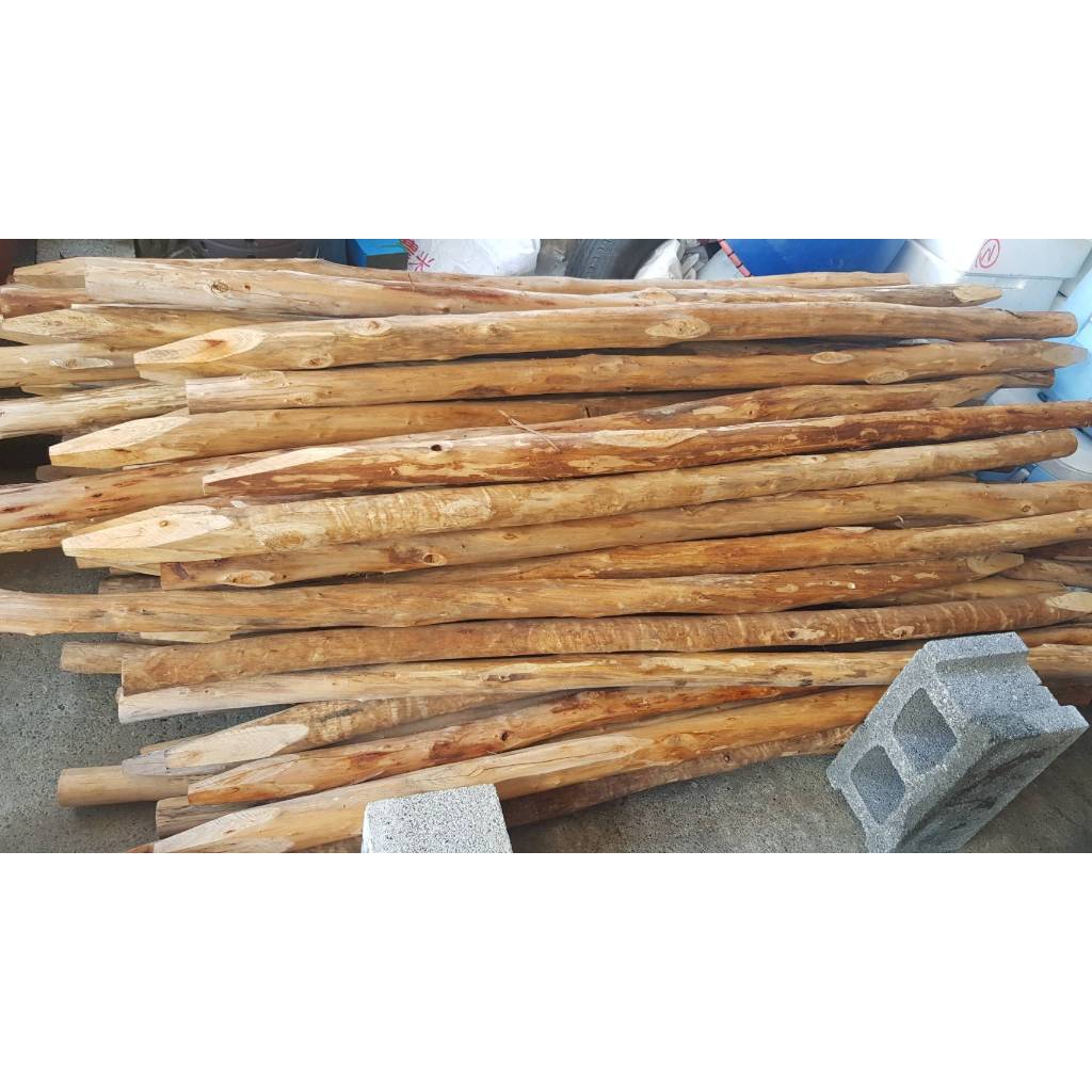 【路卡傢飾～園藝造景】樹木支架 木樁 原木支撐柱 花樹 圍籬 支撐架 | 蝦皮購物