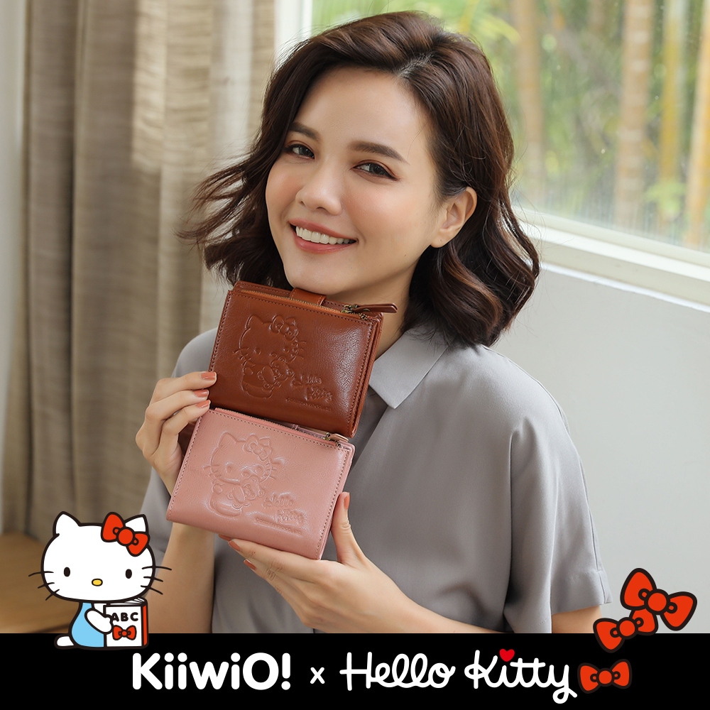 Kiiwi O! X Hello Kitty 聯名款.真皮機能短夾(附活動票卡夾) 多 Kiiwi O! X Hello Kitty 聯名款.真皮機能短夾(附活動票卡夾) 多
