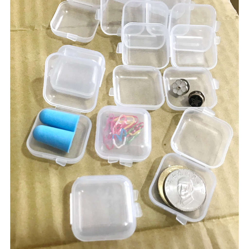 台灣現貨 免運活動 迷你方型盒 透明收納小方盒 飾品收納盒 小物收納盒 方型盒 | 蝦皮購物