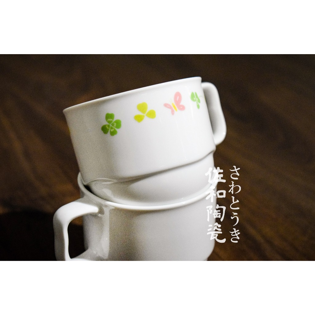 佐和陶瓷餐具批發+【朝日馬克杯(幸運草XL13072-13/白強化XL13073-44B