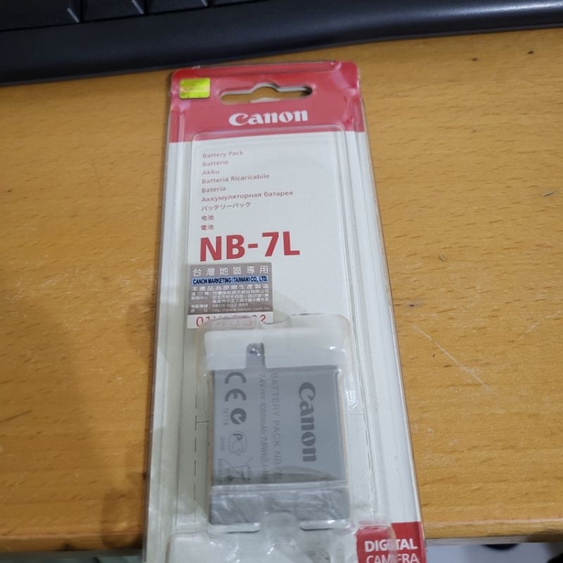 公司貨 有貼紙 canon NB-7L NB7L 原廠 電池 鋰電池 可用 G10 G11 G12 SX30 數位相機 | 蝦皮購物