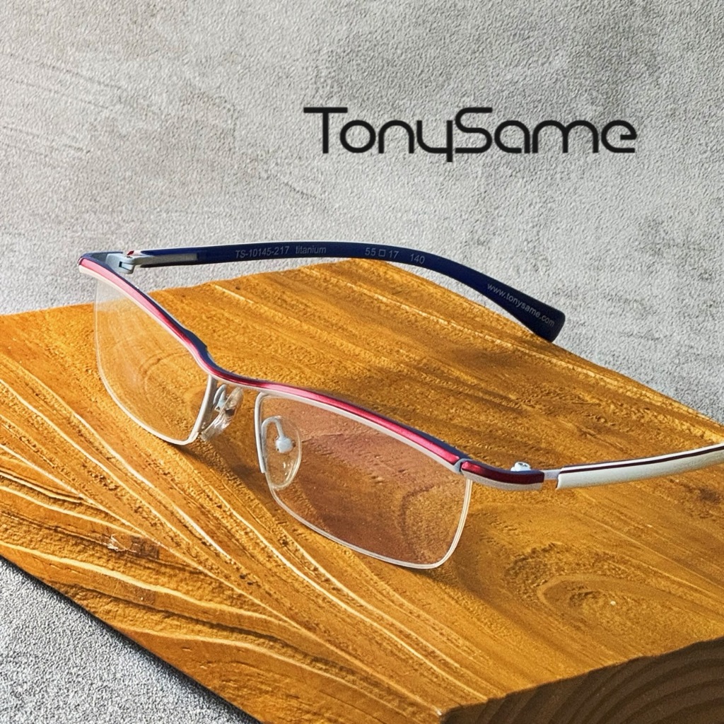 【TonySame】 三瓶哲男 日本眼鏡結構大師 ｜日本純鈦鏡框出清｜TS-10145-217｜附原廠盒【唯光眼鏡】