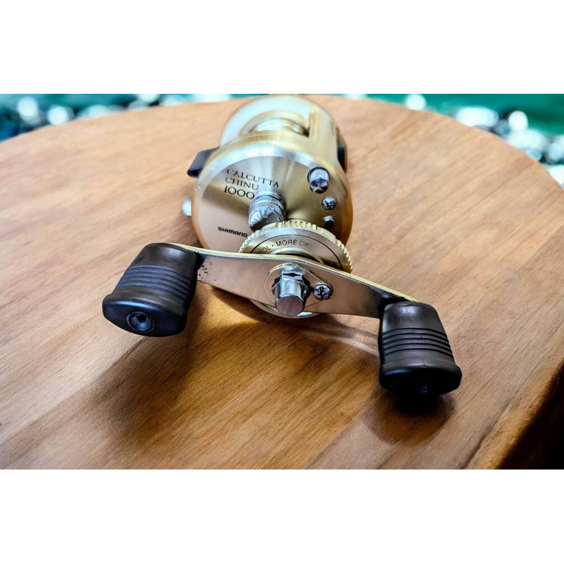 二手shimano calcutta chinu 1000 金康黑康兩軸式黑鯛捲線器岸拋管理池